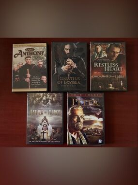 Religious DVD Lot - Anthony, Ignatius of Loyola, Restless Heart, Father of Mercy